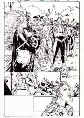 Avengers - Farid Karami- Issue 36 (2025) Page 13 - Storm Ms. Marvel Iron Man Vision Scarlett Witch Black Panter | Comix Art Studio