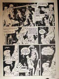 Van Liemt, Simon | Van Liemt, Simon - Planche originale - Les Nouvelles Enquêtes de Ric Hochet T5 - Commissaire Griot - (2021) | Catawiki