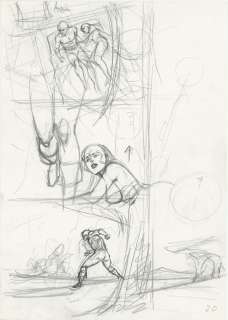 Buichi Terasawa Hand-Drawn Manga Storyboard "Cobra" | Mandarake (Big Web)