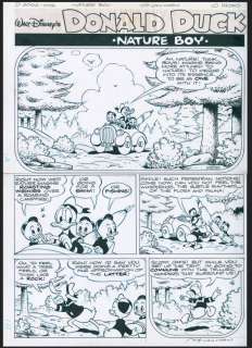 William Van Horn - Donald Duck, Nature boy, dix planches originales