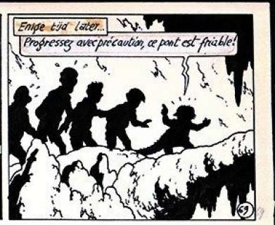 Bob de Moor - Planche Originale (P.18) - | Bob De Moor - Planche originale (p.18) - Les Aventures d’Oncle Zigomar/ De avonturen van Nonkel Zigomar - L’Empire des Taupes /Het Mollenrijk - (1955/2023) | Catawiki