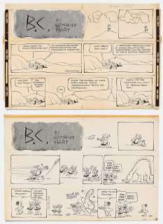 Lot of Two ’’B.C.’’ Sunday Comic Strips from 1963 | Nate Sanders