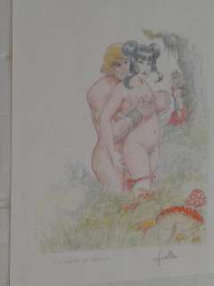 Leone Frollo | Leone Frollo - "Biancaneve " Original Illustration | Catawiki
