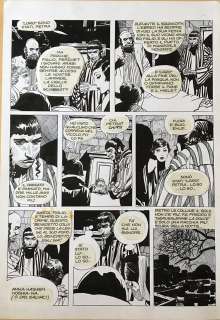 Attilio Micheluzzi  - Original page for Petra Cherie. Cm. 23x50. Ink. Mint