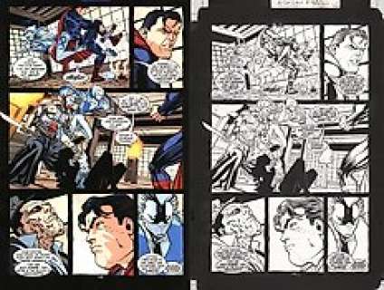 Pasqual Ferry - Action Comics 788 - Original page 16 with Superman - Exemplaire unique - (2021)