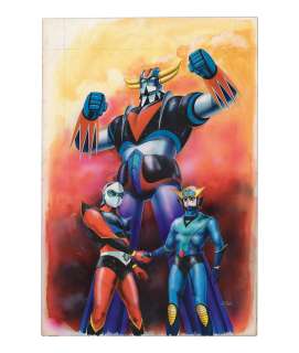 Iichiro Sekiguchi Hand-Drawn Color Copyright Illustration "UFO Robo Grendizer" | Mandarake (Big Web)