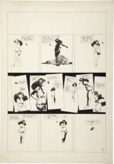 Jeff Jones Idyl Page Original Art (National Lampoon, undated).  Jeff Jones explores the metaphysics of -