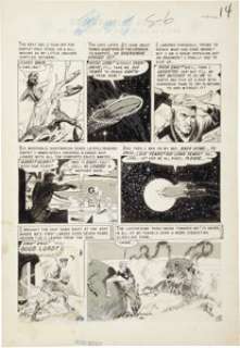 Al Williamson and Frank Frazetta Weird Science #16 "Space-Borne" page 6 Original Art (EC, 1952). - | Heritage
