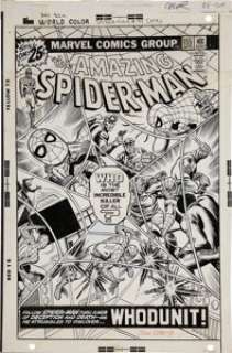 John Romita Sr. Amazing Spider-Man #155 Cover Original Art (Marvel, 1976). You say you want a Spider-Man cover - | Heritage