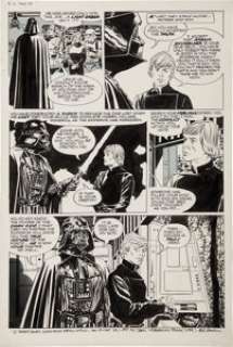Al Williamson and Carlos Garzon Return of the Jedi Darth Vader and Luke Skywalker page 48 Original Art (Marvel, -