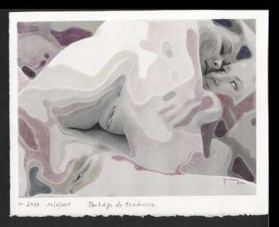 Adam Yvon | Erotique - partage de tendresse - Page volante - EO - (2015) | Catawiki