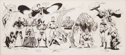 John Byrne, Terry Austin, George Perez, Joe Sinnott, Bob Wiacek, Walt Simonson, Jim Starlin, Al Milgrom, Keith - | Heritage