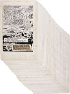 Bruno Premiani Classics Illustrated #156 The Conquest of Mexico Complete 45-page Story Original Art (Gilberton, -