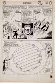 Murphy Anderson Showcase #55 Doctor Fate, Green Lantern, Hourman, and Solomon Grundy page 25 Original Art (DC, -