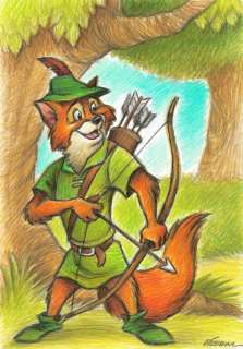 Joan Vizcarra | Robin Hoed - Original Drawing - Joan Vizcarra - Pencil Art - Original Artwork | Catawiki