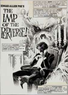 Luis Bermejo Creepy #76 Complete 8-Page Story "Edgar Allen Poe‘s The Imp of the Perverse" Original Art -