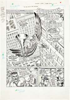 Marie Severin Spider-Man Magazine #2 Complete 6-Page Story "Victims of the Vulture" Original Art -