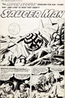 Jack Kirby and Al Williamson Race For the Moon #3 Complete 5-Page Story "Saucer Man" Original Art (Harvey, - | Heritage