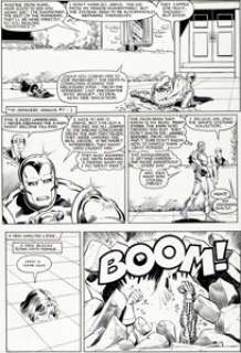 Michael Golden and Tom Mandrake X-Men Annual #7 Page 19 Original Art (Marvel, 1983). Impossible Man has absconded with -