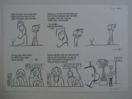 Kolk, Hanco | Hanco Kolk - 2 Originele stroken - S1ngle - 6027/28 - Formaat: 29,7 x 21 cm. - (2021) | Catawiki