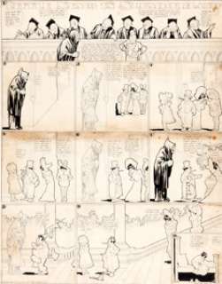 Winsor McCay Little Nemo in Slumberland Sunday Comic Strip Original Art dated 12-2-06 (New York Herald, 1906). Flip -