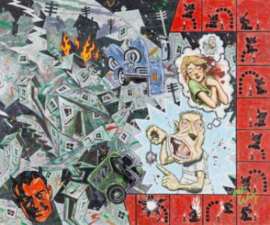 Robert Williams I Have Studied the Half-Rat on the Street of Fugitive Angles Painting Original Art (c. 1998). The - | Heritage