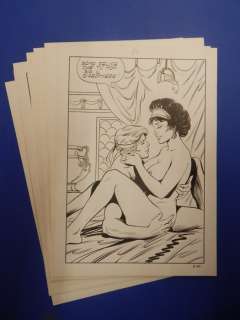Sergio Rosi | Pompea n. 2 - Sergio Rosi - 20x Tavole Originali Erotiche "L’allegro lutto di Pompea" - Page volante - Exemplaire unique - (1972) | Catawiki