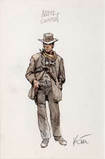 Rosinski | Western, illustration Ã  l’aquarelle pour le tirag… | Millon