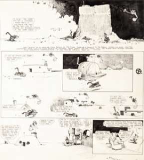George Herriman Krazy Kat Sunday Comic Strip Original Art dated 11-23-19 (King Features Syndicate, 1919). - | Heritage