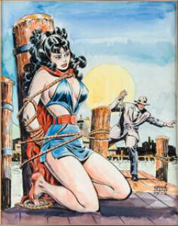 Ernie Chan - Phantom Lady Illustration Original Art (1978). An interesting re-imagining of the cover of -