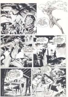 Gonzalo Mayo Vampirella #78 "Dragon‘s Blood" Partial Story Original Art (Warren, 1979). It‘s some -