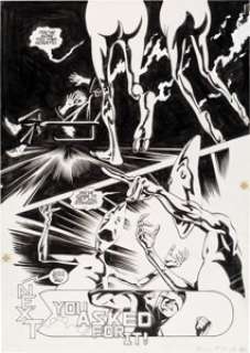 Steve Rude and Eric Shanower Nexus #14 Splash Page 20 Original Art (First Comics, 1985). What do you do -