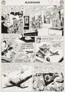 Dick Dillin and Chuck Cuidera Blackhawk #173 Page 3 Original Art (Quality, 1962). We believe this is the -