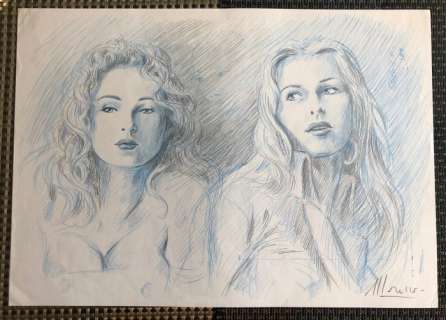 Moreno, Marc - Moreno, Marc - Crayonné original - Portraits féminins