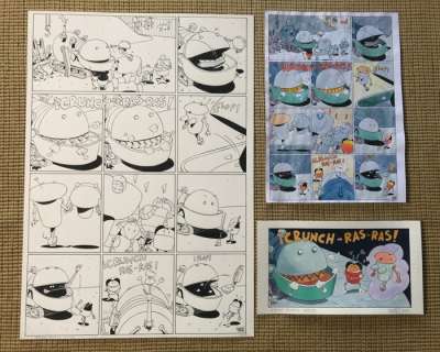 Torres, Daniel | Torres, Daniel - Original page + original colour page + original colour drawing - Cosmo busca novia. - (2000) | Catawiki