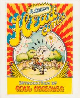 Robert Crumb Head Comix Unused Cover Original Art (1968). Submitted for your approval -- a most unusual R. - | Heritage