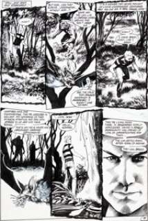 Stan Woch and John Totleben Saga of the Swamp Thing #38 Page 18 Original Art (DC, 1984). John Constantine -