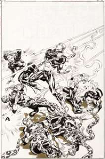 Brent Anderson Strikeforce: Morituri #2 Cover Original Art (Marvel, 1987). The new recruits discover the -