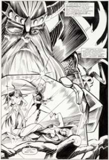 Don Perlin and Kim DeMulder Defenders #139 Page 2 Original Art (Marvel, 1985). Mantis, Moondragon, and the -