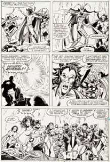 John Buscema and Bob Wiacek Mephisto vs. #4 Page 12 Original Art (Marvel, 1987). Mephisto battles Hela and the -