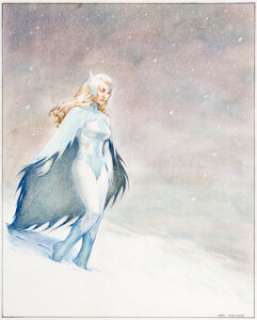Mark Kuettner - Snowbird Illustration Original Art (undated). The Inuit demi-goddess member of Alpha Flight. -