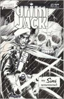 Timothy Truman Grimjack #9 Cover Original Art (First, 1985). Possibly one of the greatest Grimjack covers -