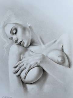 Juliana Ovsyanka | Ovsyanka, Juliana - Originele tekening - ‘Embrace’ Formaat: 29 x 42 cm. | Catawiki