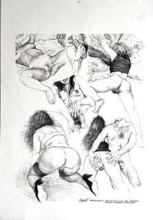 Riccardo Mannelli | Riccardo Mannelli - Illustrazione originale (cm 33 x 48) - Exemplaire unique | Catawiki