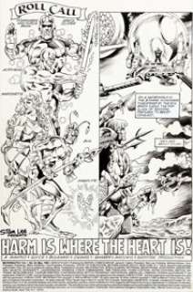 Jackson "Butch" Guice Micronauts #52 Page 1 Original Art (Marvel, 1983). A nice "roll -