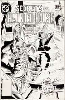 Rich Buckler and Dick Giordano Secrets of Haunted House #37 Cover Original Art (DC, 1981)....