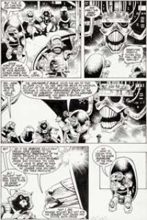 Mike Mignola and Al Milgrom Rocket Raccoon #3 Story Page 21 Original Art (Marvel, 1985)....