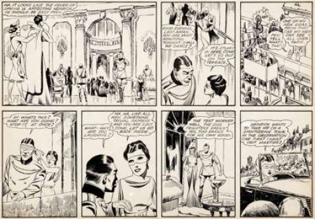 Charles Sultan (attributed) Lady Satan Page Original Art (circa 1940s).... | Heritage