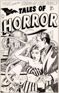 Myron Fass Tales of Horror #2 Cover Original Art (Toby, 1952).... | Heritage