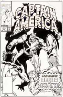 Rik Levins and Danny Bulanadi Captain America #411 Cover Original Art (Marvel, 1993)....